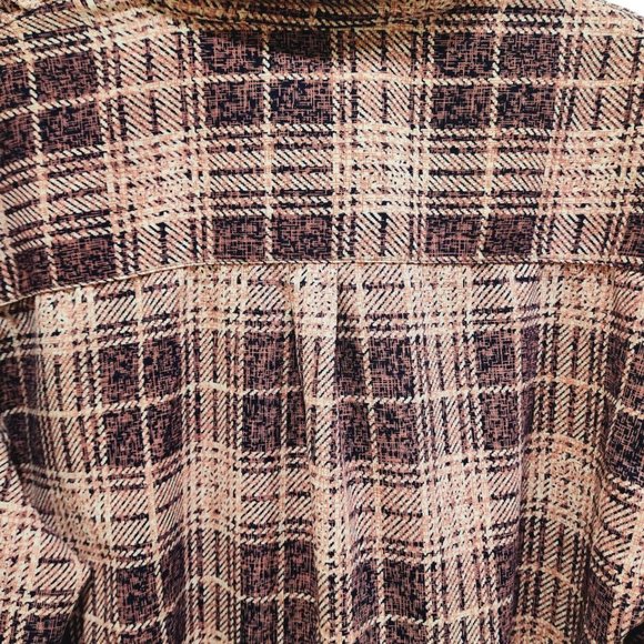 Playboy Shirt Women's Size 10 Plaid Amazingly Soft Boyfriend Fit Button Up - Picture 9 of 16